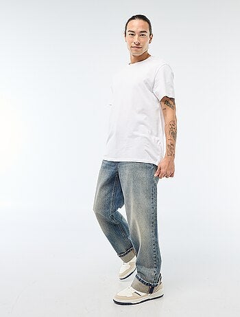 Regular fit jeans met omslag - L32