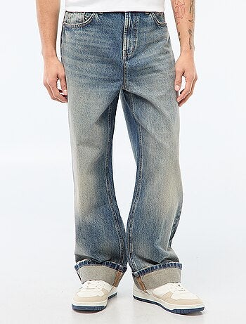Regular fit jeans met omslag - L32