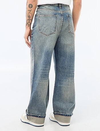 Regular fit jeans met omslag - L32