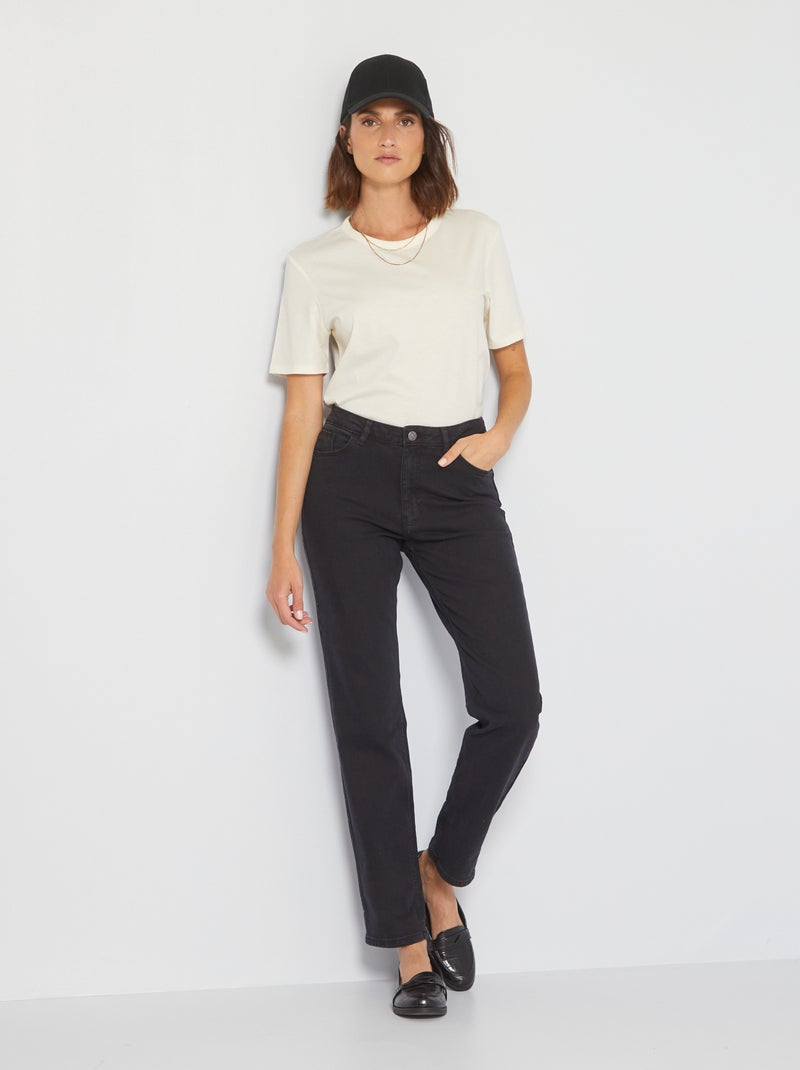 Regular-fit jeans US34 ZWART - Kiabi