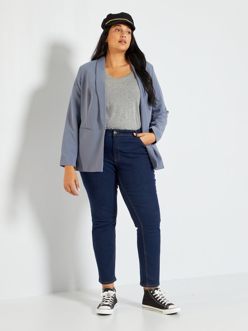 Regular-fit jeans van stretchdenim BLAUW - Kiabi