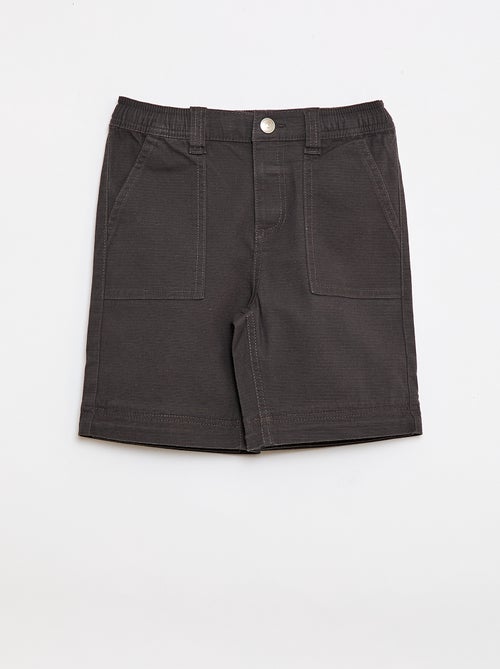 Regular fit katoenen broek in effen kleur - Kiabi Regular fit katoenen broek in effen kleur - Kiabi