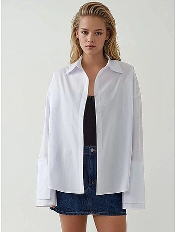 Regular fit katoenen overhemd met knoopdetails hiccup