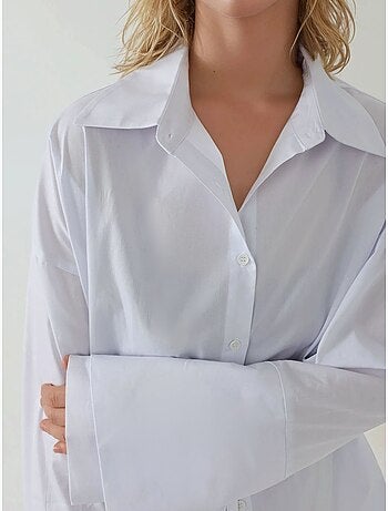 Regular fit katoenen overhemd met knoopdetails hiccup