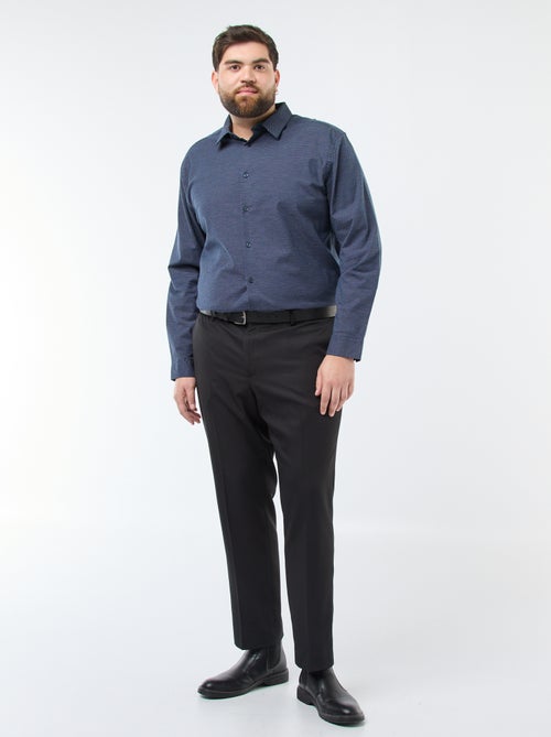 Regular-fit, katoenen overhemd met motiefje - Kiabi