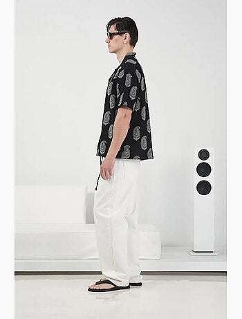 Regular fit overhemd met paisleyprint en knoopsluiting giesto