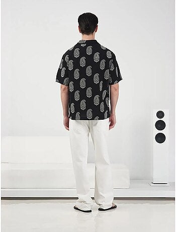 Regular fit overhemd met paisleyprint en knoopsluiting giesto