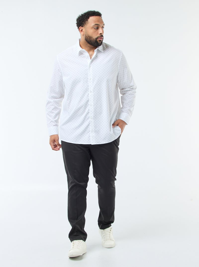 Regular-fit overhemd met print Wit - Kiabi