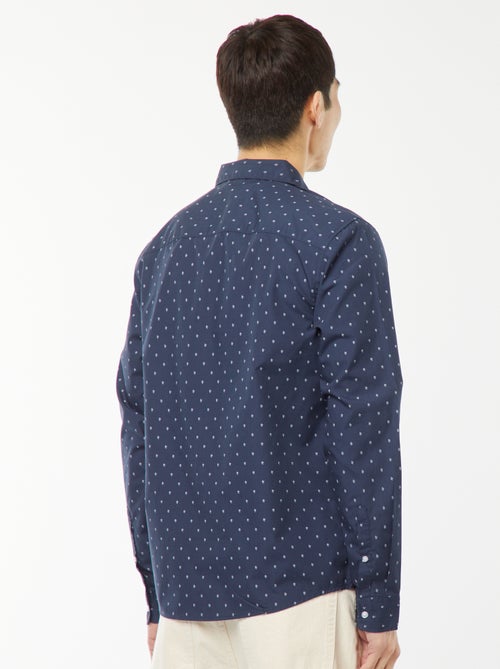 Regular-fit overhemd met stippenprint - Kiabi
