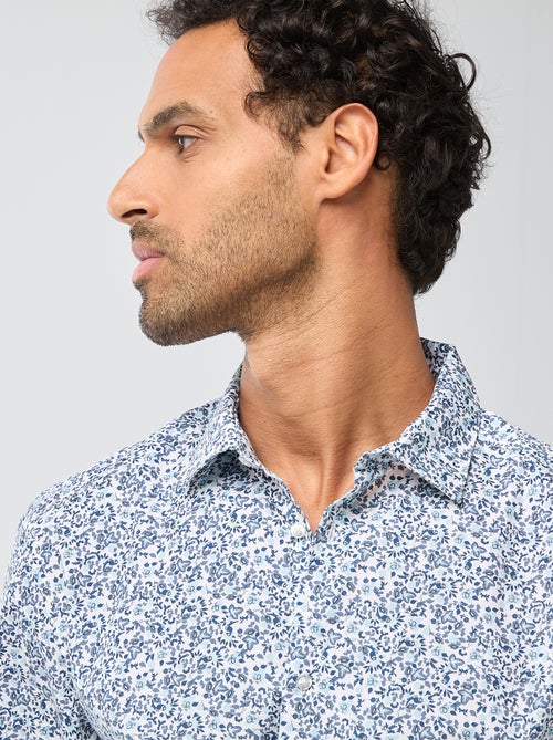 Regular-fit overhemd met stippenprint - Kiabi