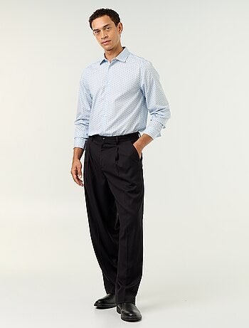 Regular-fit overhemd met stippenprint