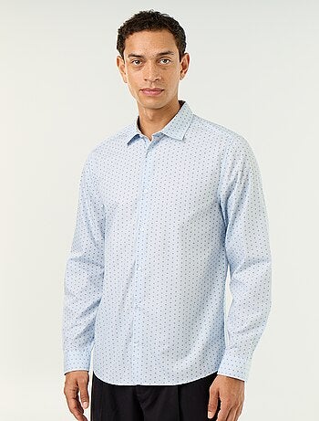 Regular-fit overhemd met stippenprint