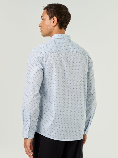 Regular-fit overhemd met stippenprint - Kiabi