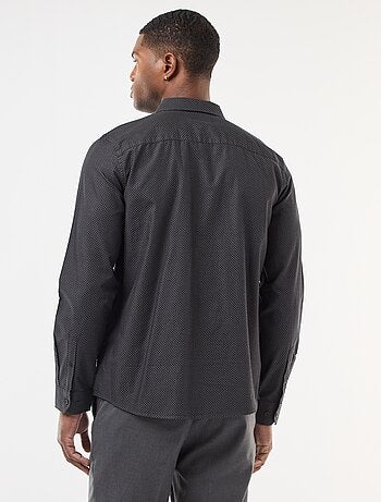 Regular-fit overhemd van dobbykatoen