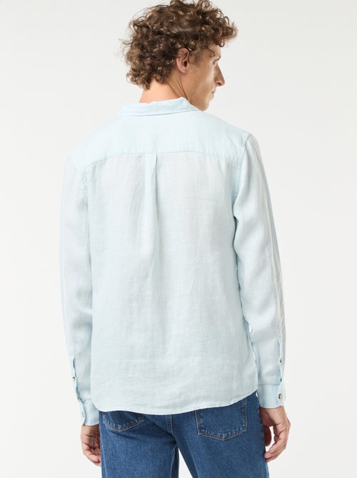 Regular-fit overhemd van linnen - Kiabi