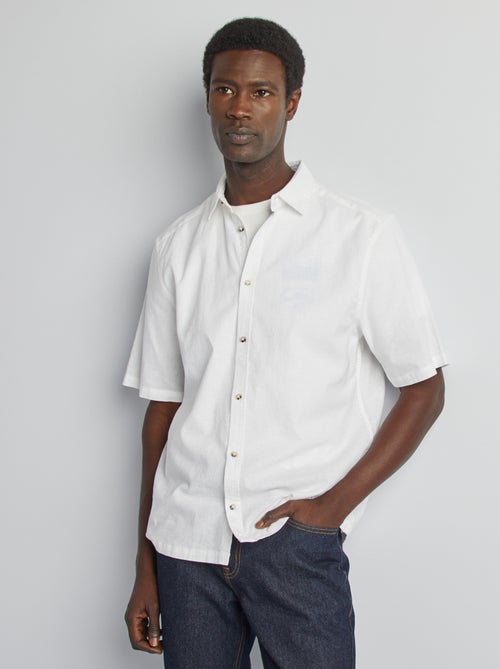 Regular-fit overhemd van linnenmix - Kiabi