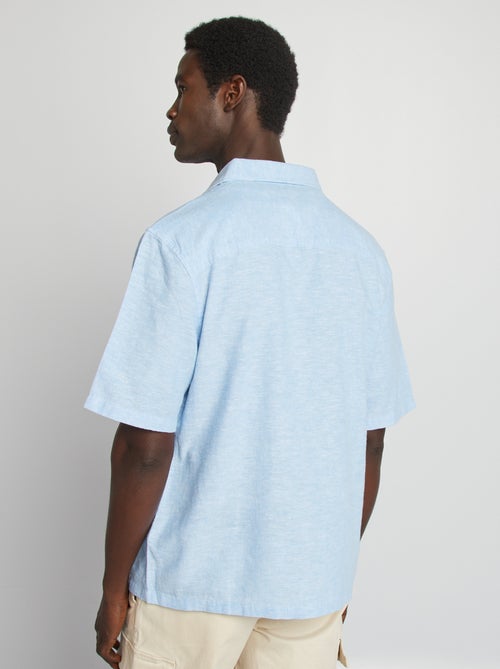 Regular-fit overhemd van linnenmix - Kiabi