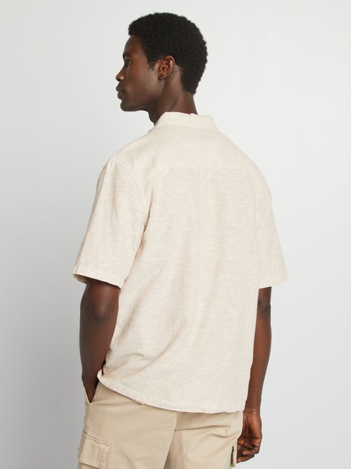 Regular-fit overhemd van linnenmix - Kiabi