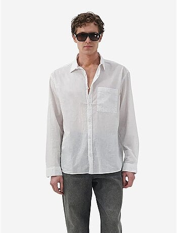 Regular fit poplin overhemd met knopen giesto