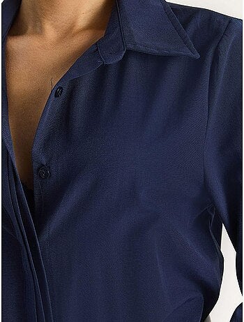 Regular-fit poplin overhemd met lange mouwen en knoopsluiting lucci