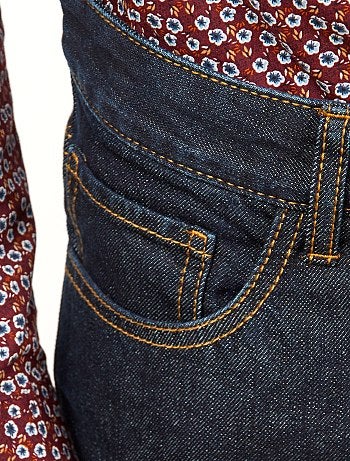 Regular-fit, raw jeans