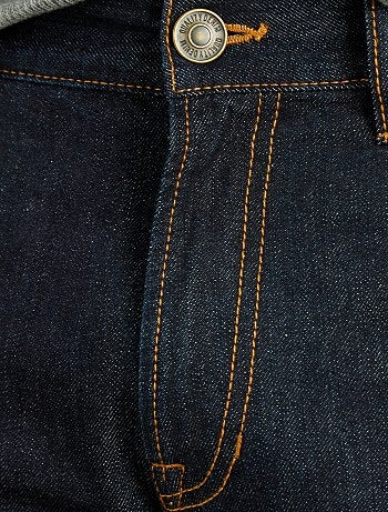 Regular-fit, raw jeans