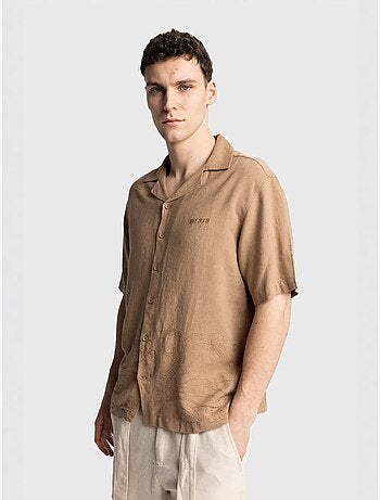 Regular fit shirt met korte mouwen giesto