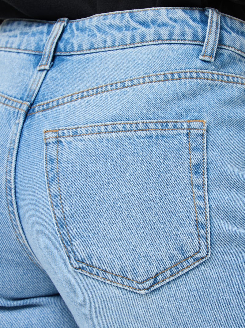Regular fit spijkerbroek van katoen - L34 Blauw - Kiabi