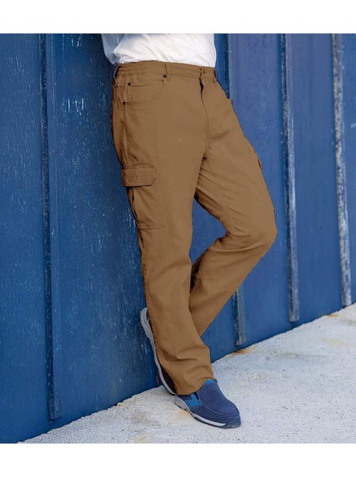 Regular-fit stretchbroek van twill - ATLAS FOR MEN - Kiabi