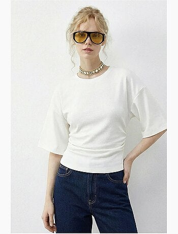 Regular fit t-shirt met ronde hals lucci