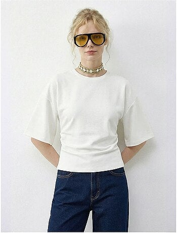 Regular fit t-shirt met ronde hals lucci
