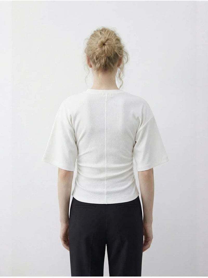 Regular fit t-shirt met ronde hals lucci Ivoor - Kiabi