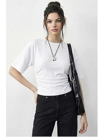 Regular fit t-shirt met ronde hals lucci