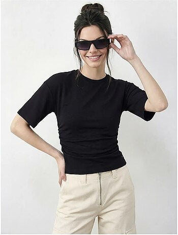 Regular fit t-shirt met ronde hals lucci