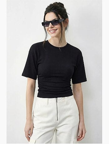 Regular fit t-shirt met ronde hals lucci