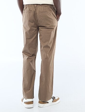 Regular fit twill broek