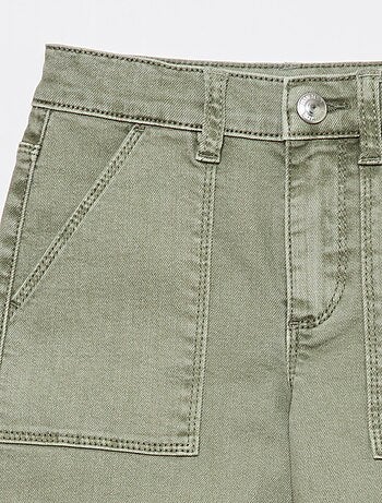 Regular fit twill broek