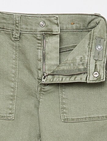 Regular fit twill broek