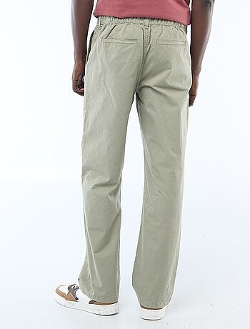 Regular fit twill broek