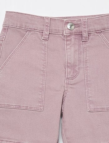 Regular fit twill broek