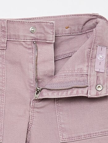 Regular fit twill broek