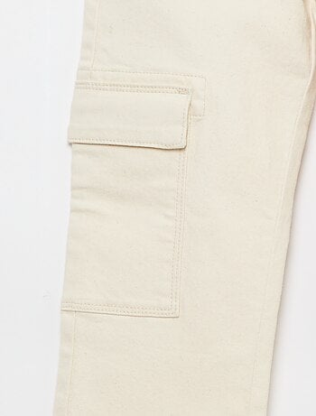 Regular fit twill broek