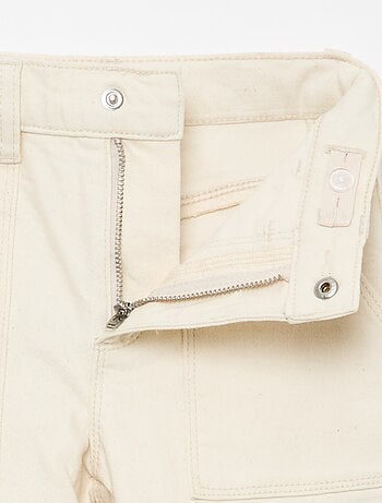 Regular fit twill broek