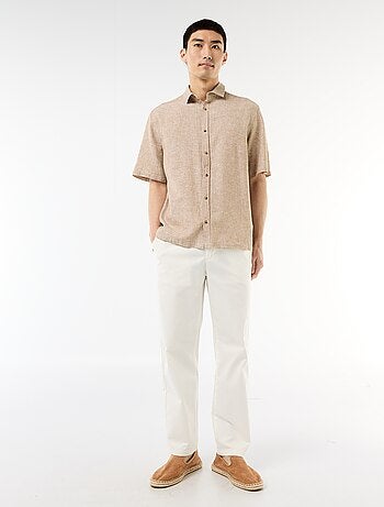 Regular fit twill broek