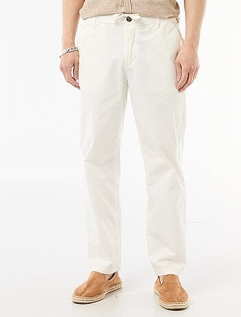 Regular fit twill broek