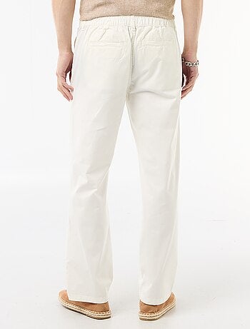 Regular fit twill broek