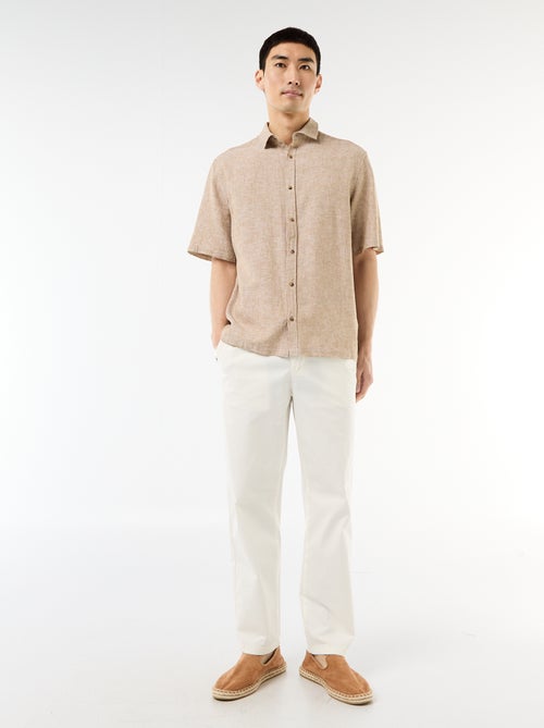 Regular fit twill broek - Kiabi