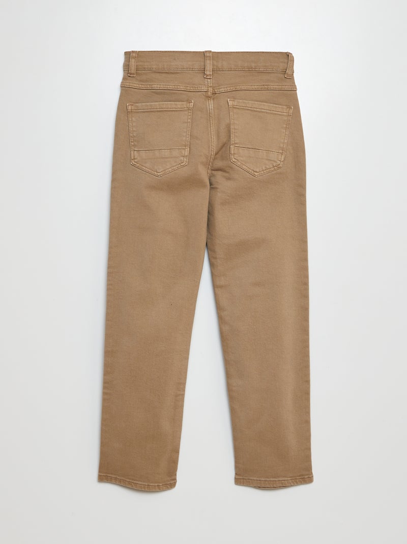 Regular-fit/rechte jeans BIEGE - Kiabi