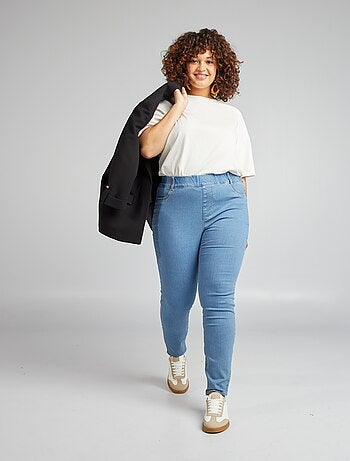 Regular stretchjegging met hoge taille