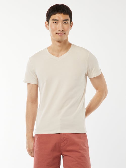 Regular T-shirt van stretchstof - Kiabi